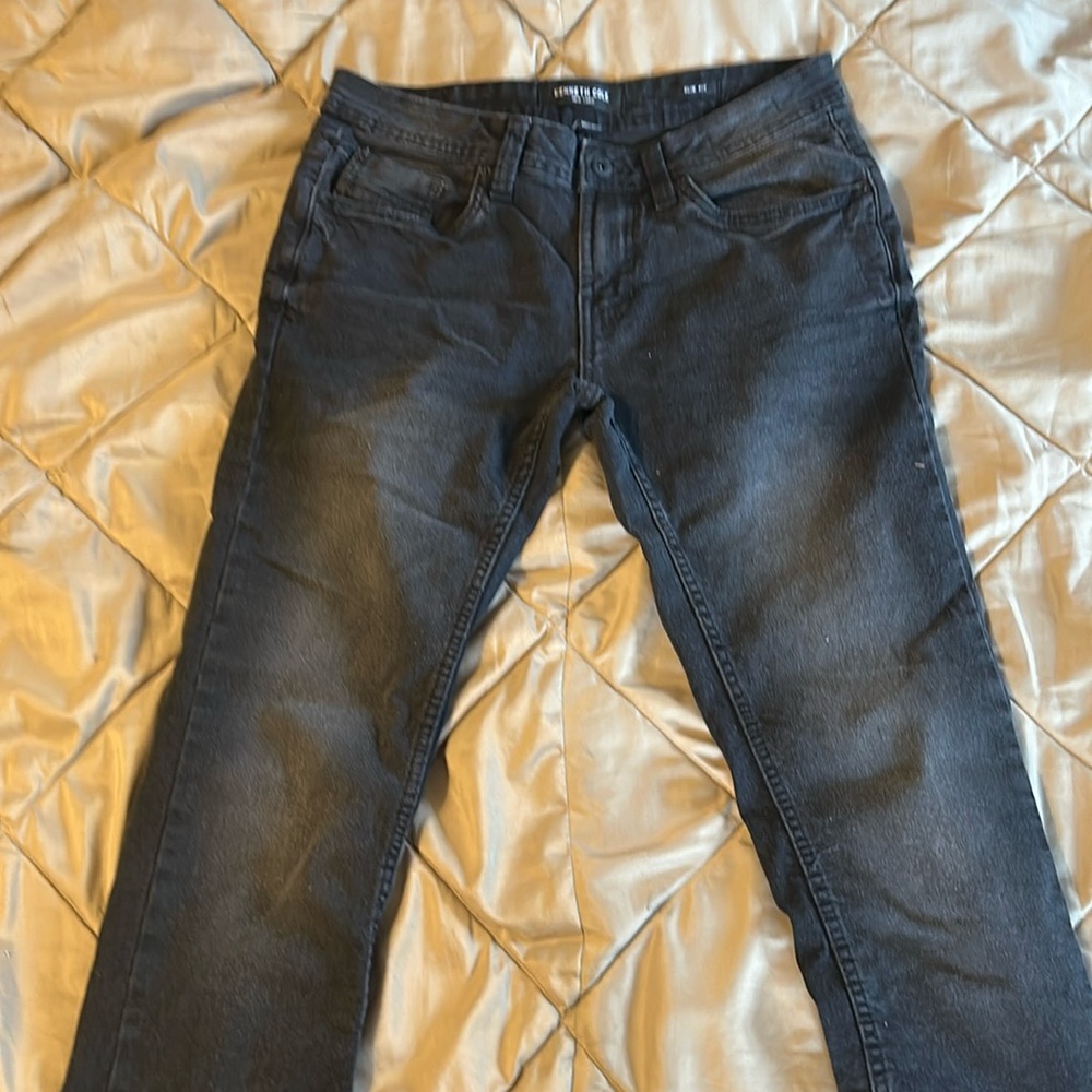 Black denim pants